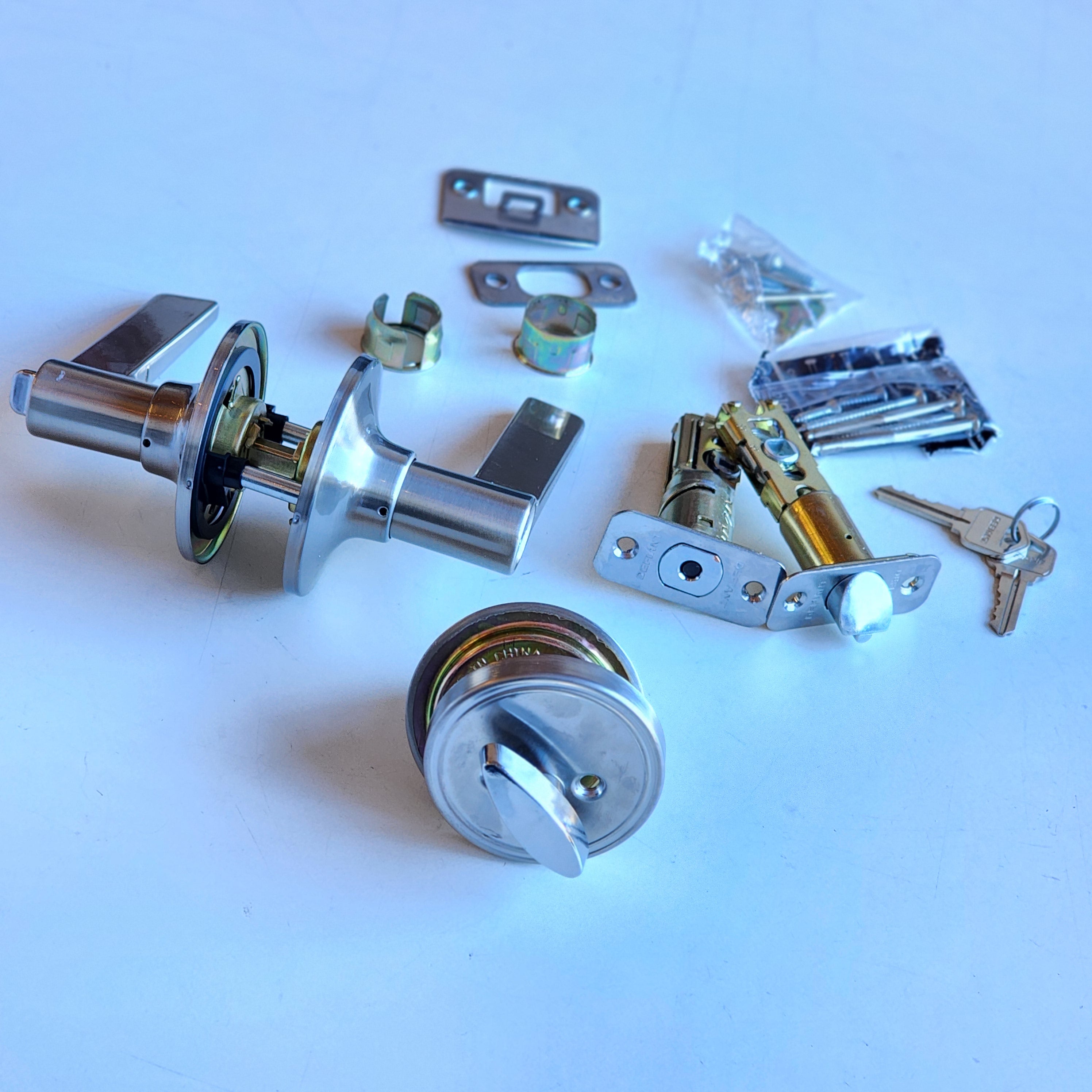 Freedom Satin Nickel Single Cylinder Combo Pack (32MEX2D1B) Freedom Satin Nickel Single Cylinder Combo Pack (32MEX2D1B)